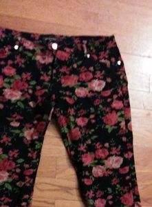 Floral print jeggings